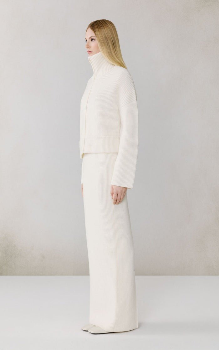 SOIA&KYO NOELLE - Wool Blend Cropped Cardigan - Boutique Bubbles