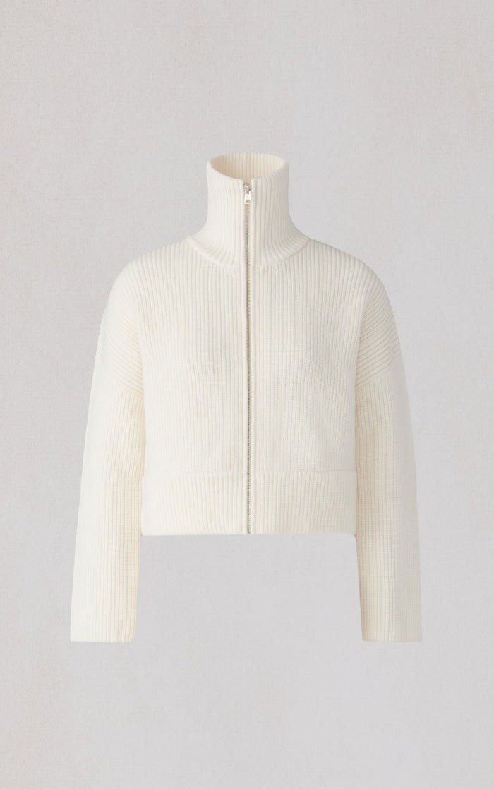 SOIA&KYO NOELLE - Wool Blend Cropped Cardigan - Boutique Bubbles