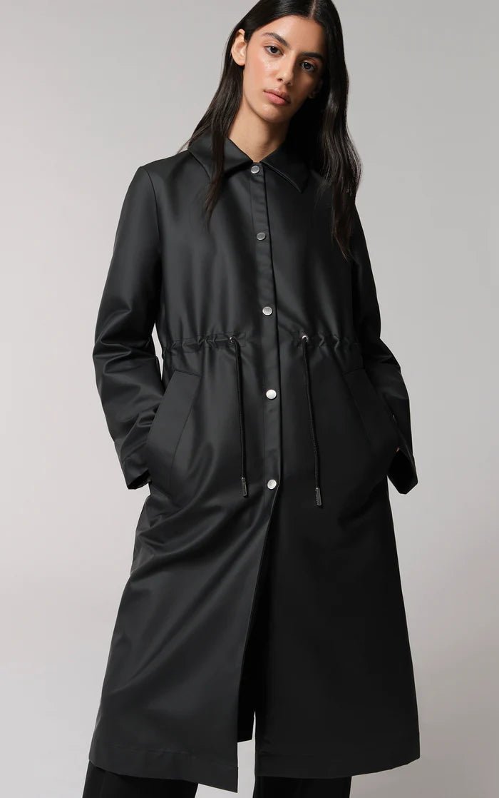 SOIA&KYO SIMONE - Semi-Fitted Raincoat With Detachable Hood - Boutique Bubbles