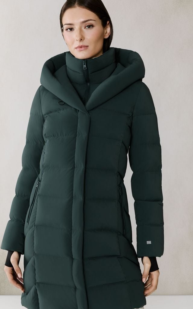 SOIA&KYO SONNY - N - Slim - Fit Novo Down Coat With Bib & Hood - Boutique Bubbles