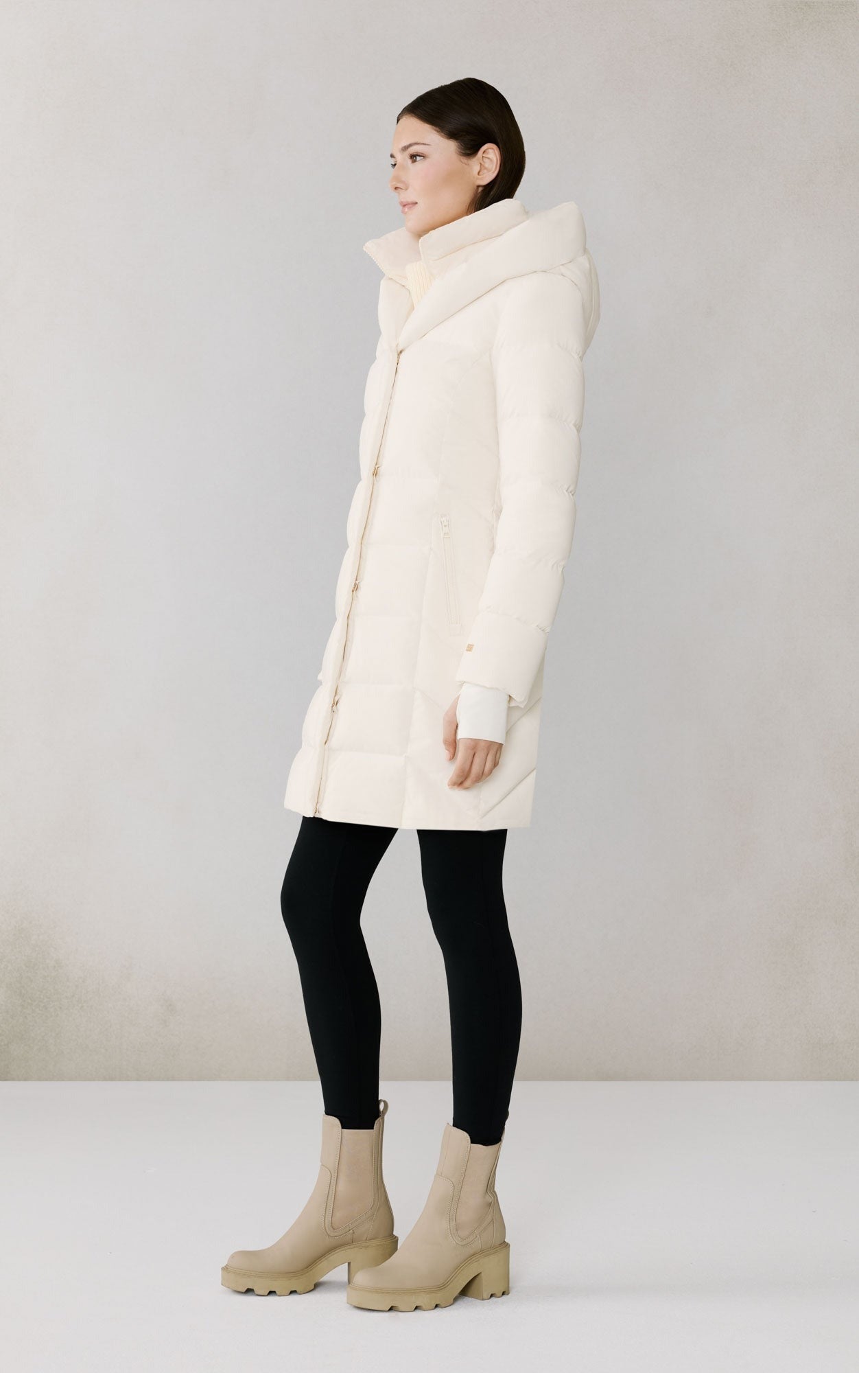 SOIA&KYO SONNY - N - Slim - Fit Novo Down Coat With Bib & Hood - Boutique Bubbles