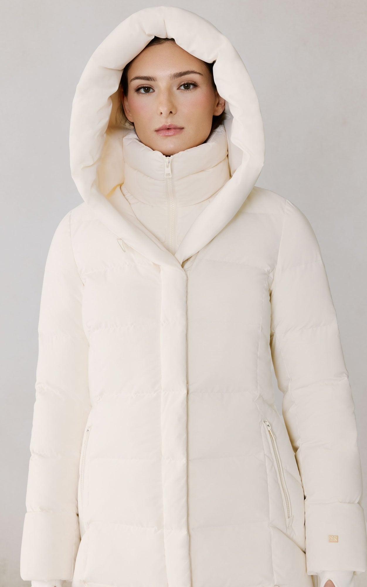 SOIA&KYO SONNY - N - Slim - Fit Novo Down Coat With Bib & Hood - Boutique Bubbles