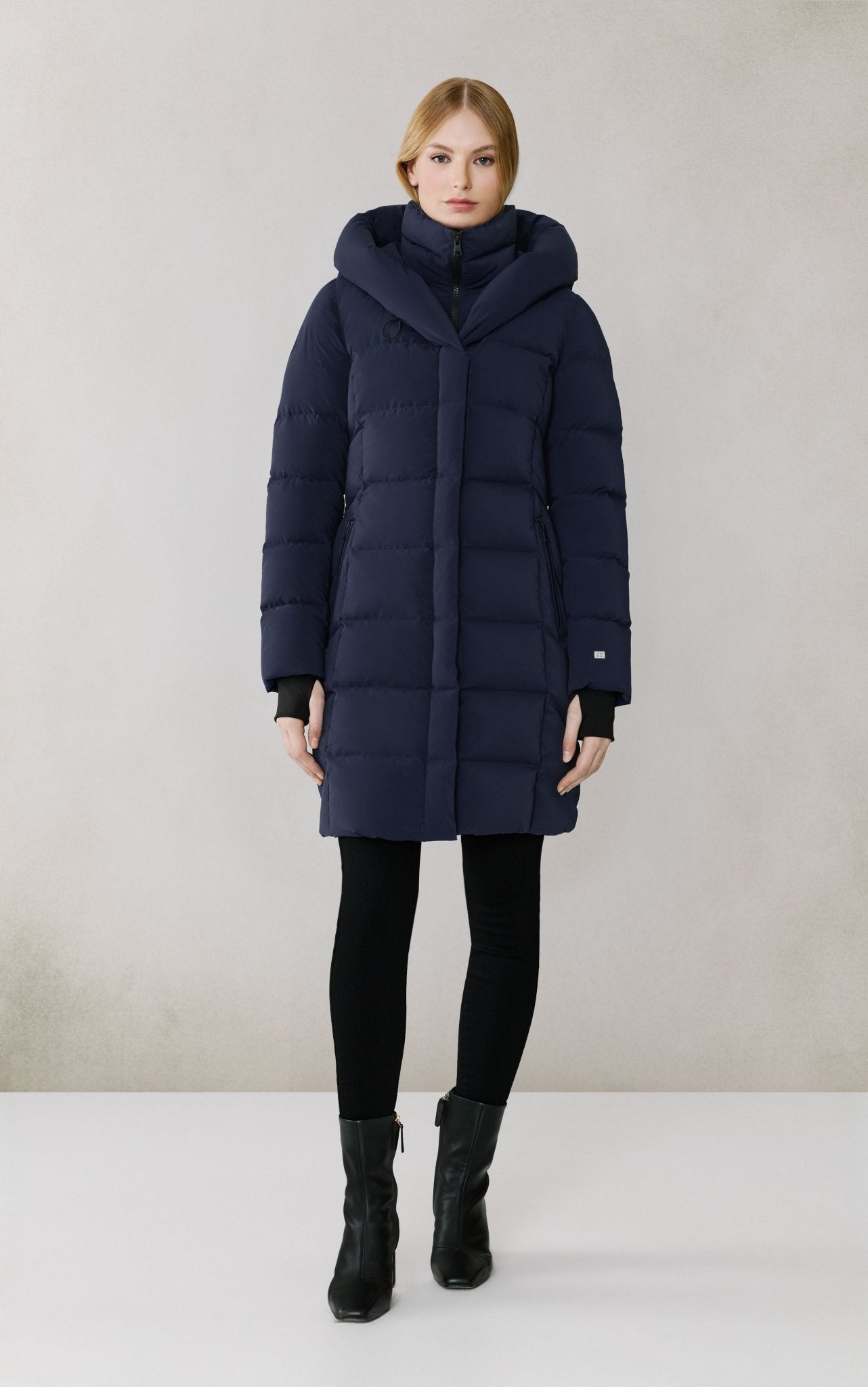 SOIA&KYO SONNY - N - Slim - Fit Novo Down Coat With Bib & Hood - Boutique Bubbles