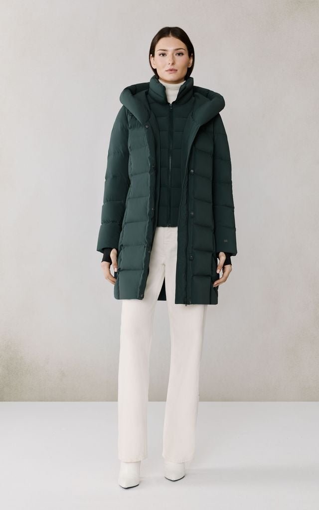 SOIA&KYO SONNY - N - Slim - Fit Novo Down Coat With Bib & Hood - Boutique Bubbles