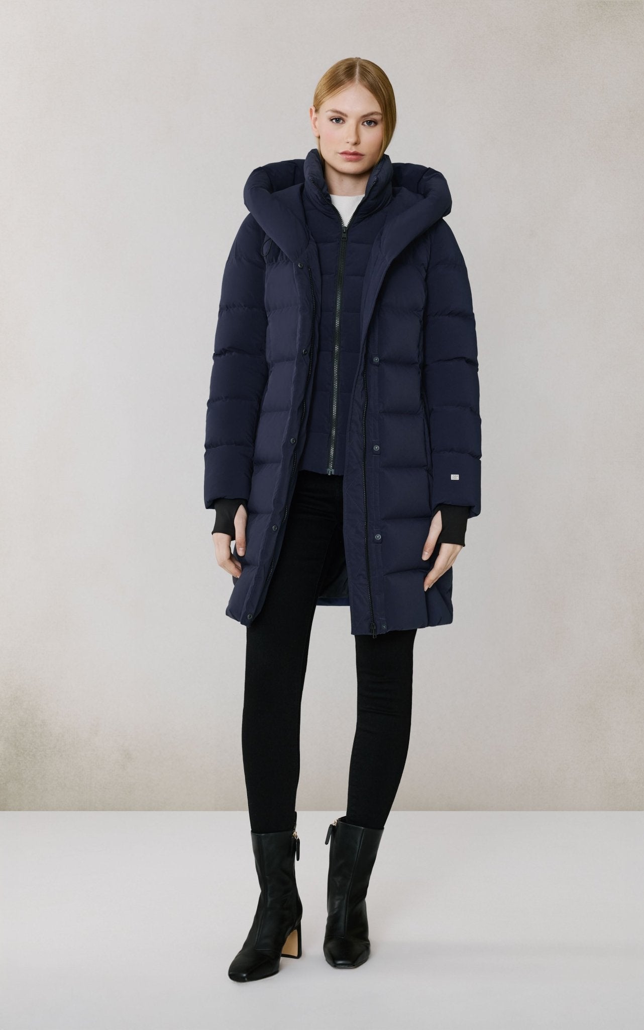 SOIA&KYO SONNY - N - Slim - Fit Novo Down Coat With Bib & Hood - Boutique Bubbles