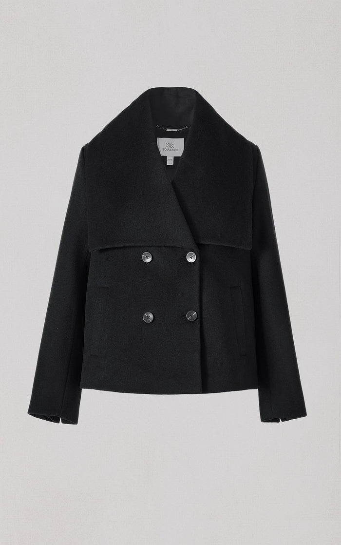 SOIA&KYO TALA - Double Breasted Wool Coat - Boutique Bubbles