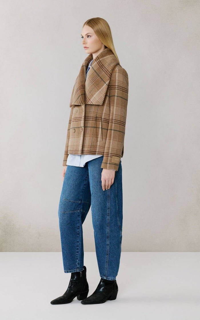 SOIA&KYO TALA - P - Double Breasted Wool Coat - Boutique Bubbles