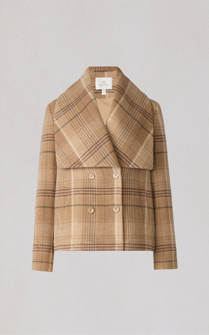 SOIA&KYO TALA - P - Double Breasted Wool Coat - Boutique Bubbles