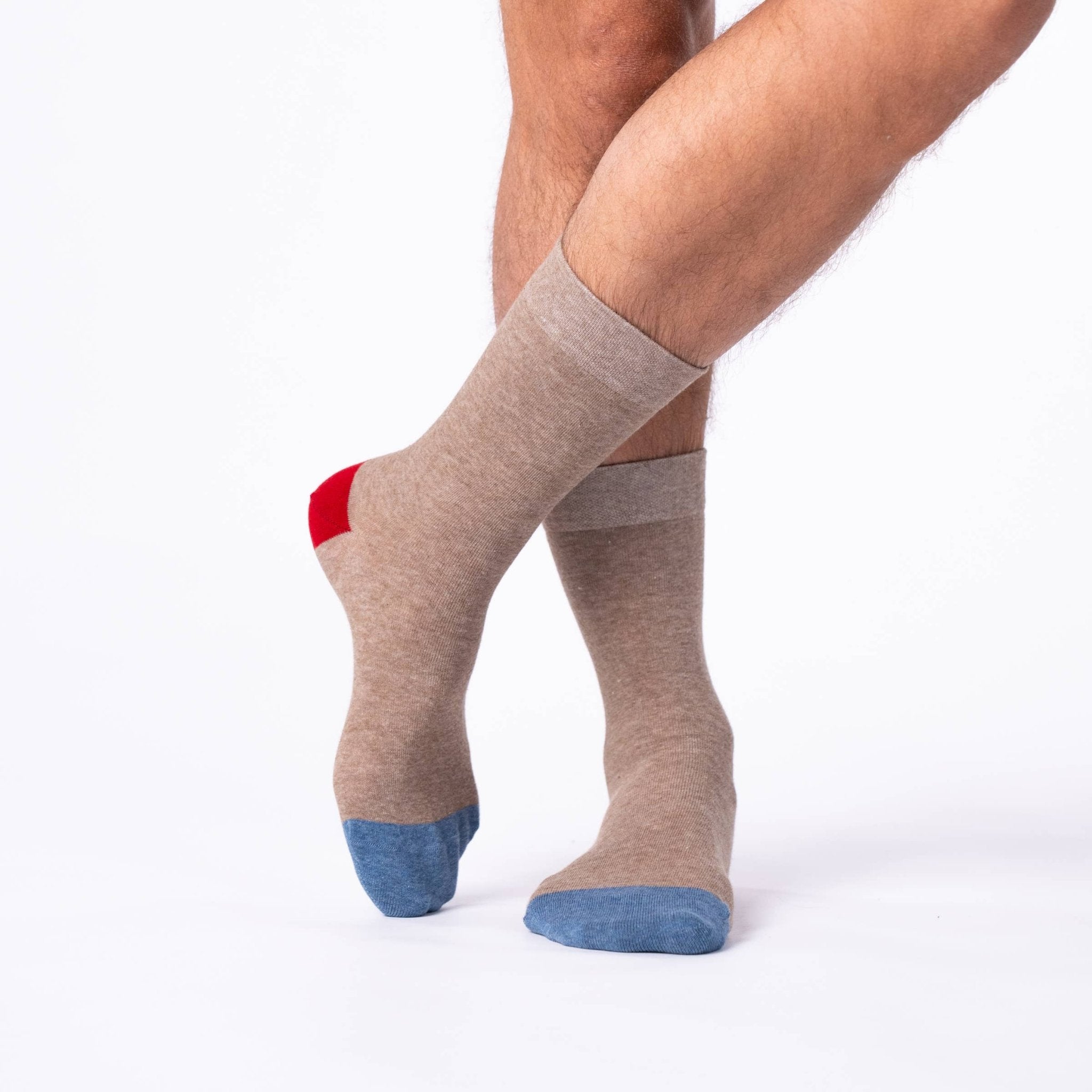Solid combed cotton socks - Brown - Boutique Bubbles