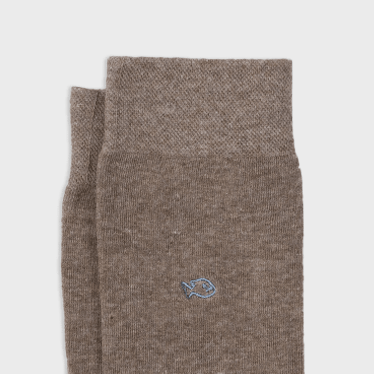 Solid combed cotton socks - Brown - Boutique Bubbles
