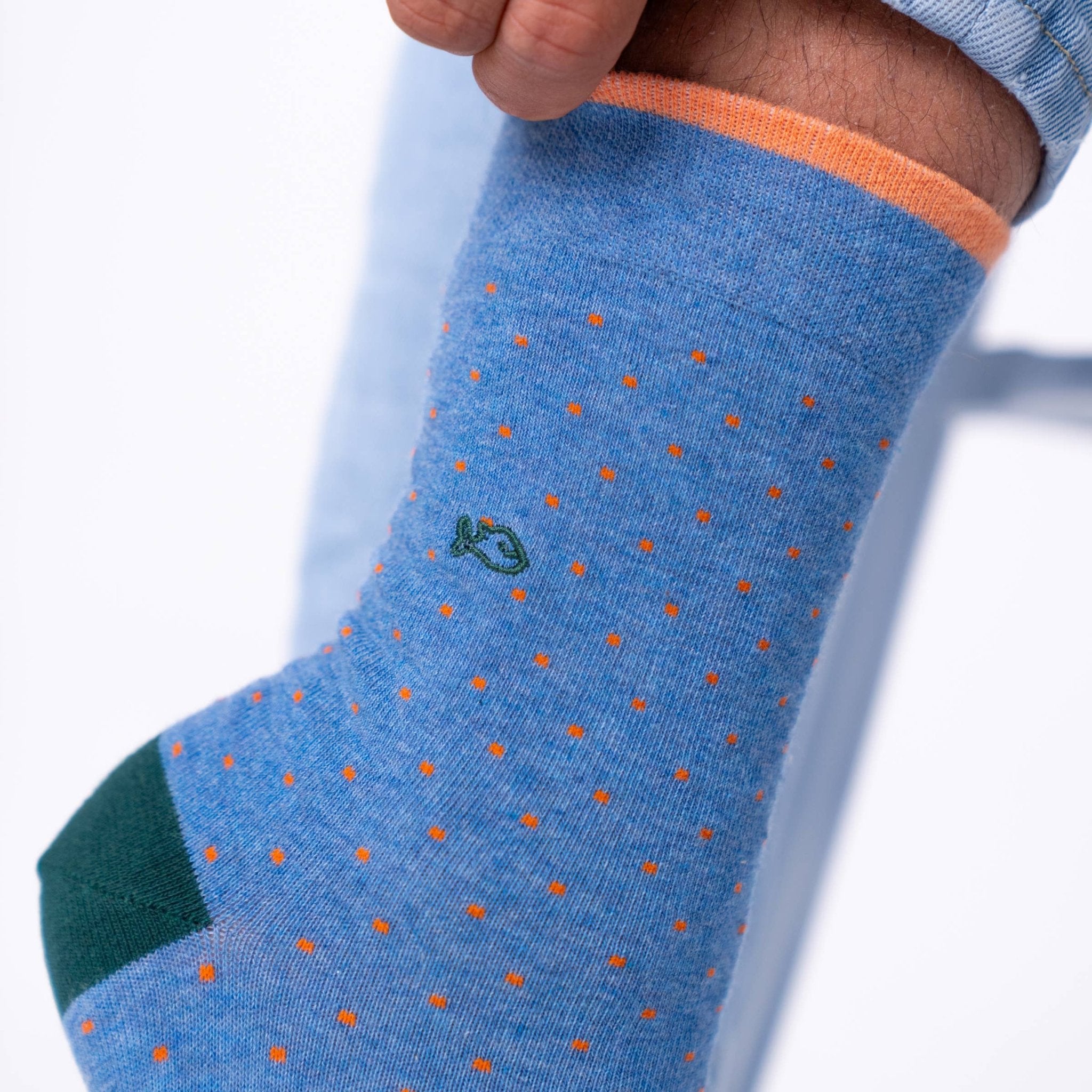 Square combed - cotton socks - Jeans - Boutique Bubbles