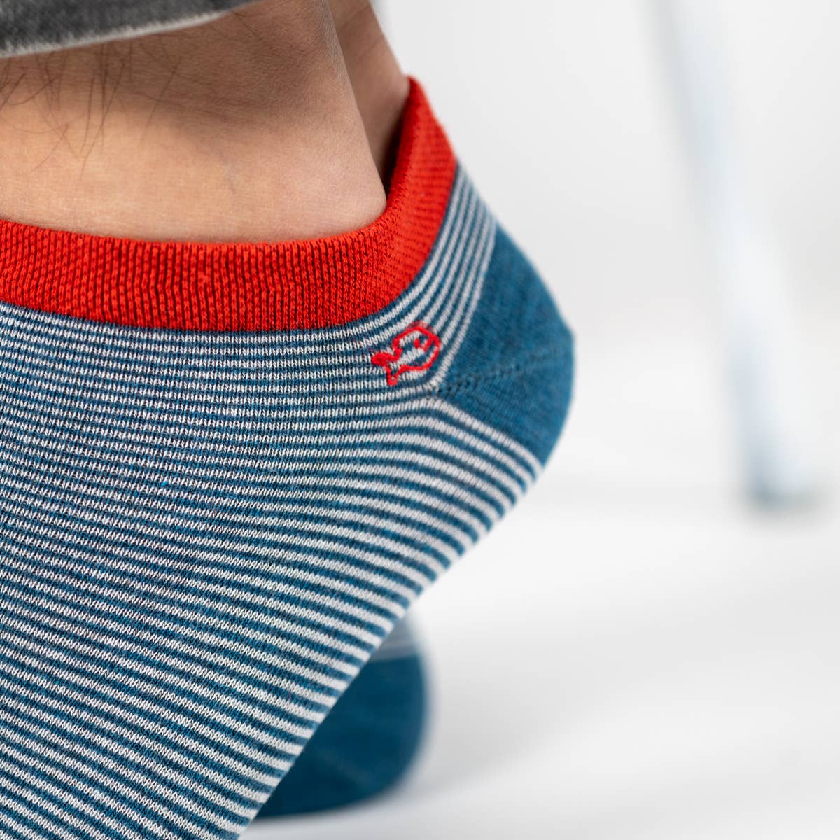Striped Socks - Blue, White Striped - Boutique Bubbles