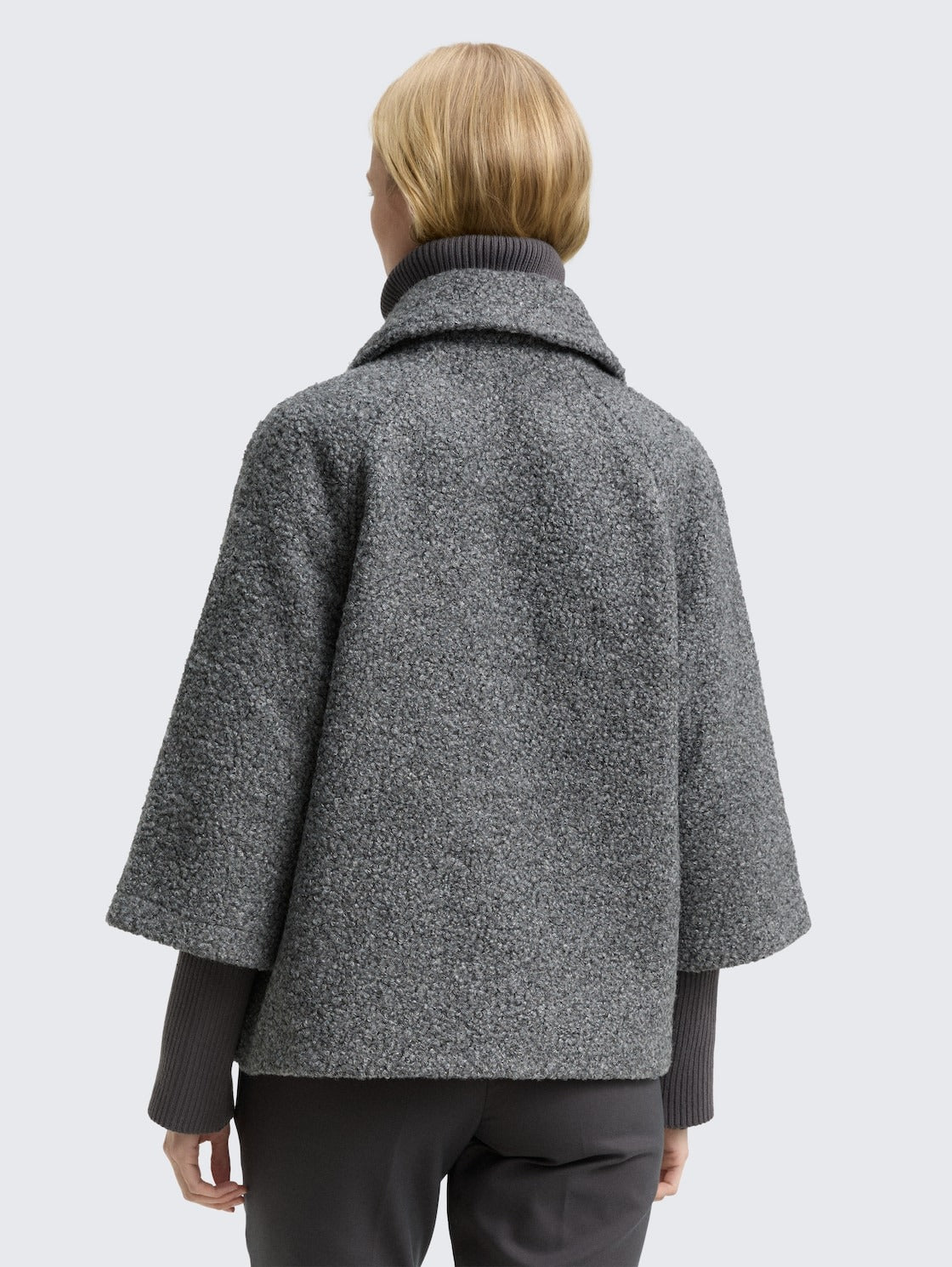 TOM TAILOR - Bouclé cape jacket in a 2 - in - 1 look - 1046602 - Boutique Bubbles