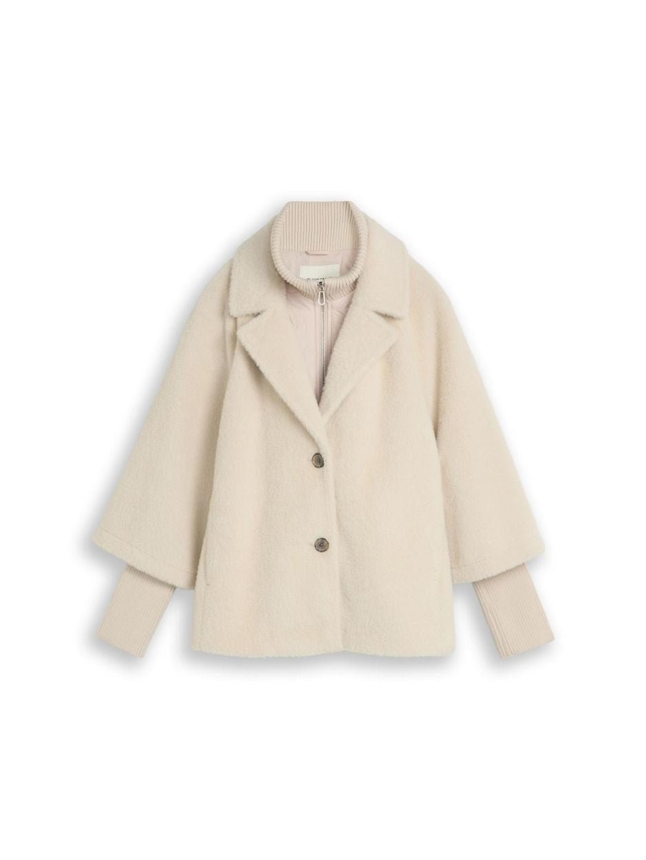 TOM TAILOR - Cozy cape jacket - 1051134 - Boutique Bubbles