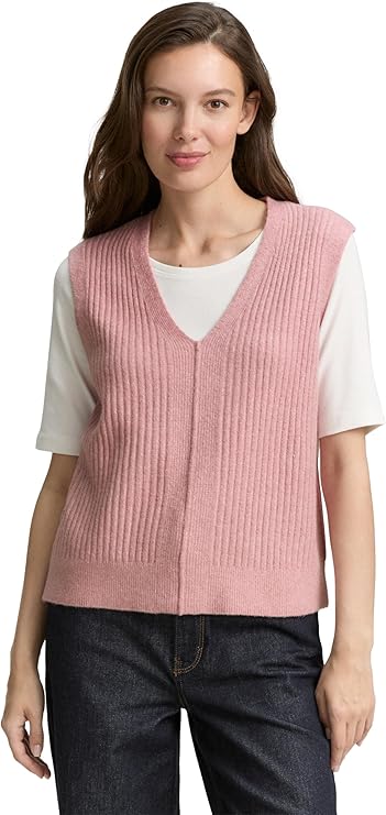 TOM TAILOR - Knit cosy rib vest - 1047693 - Boutique Bubbles