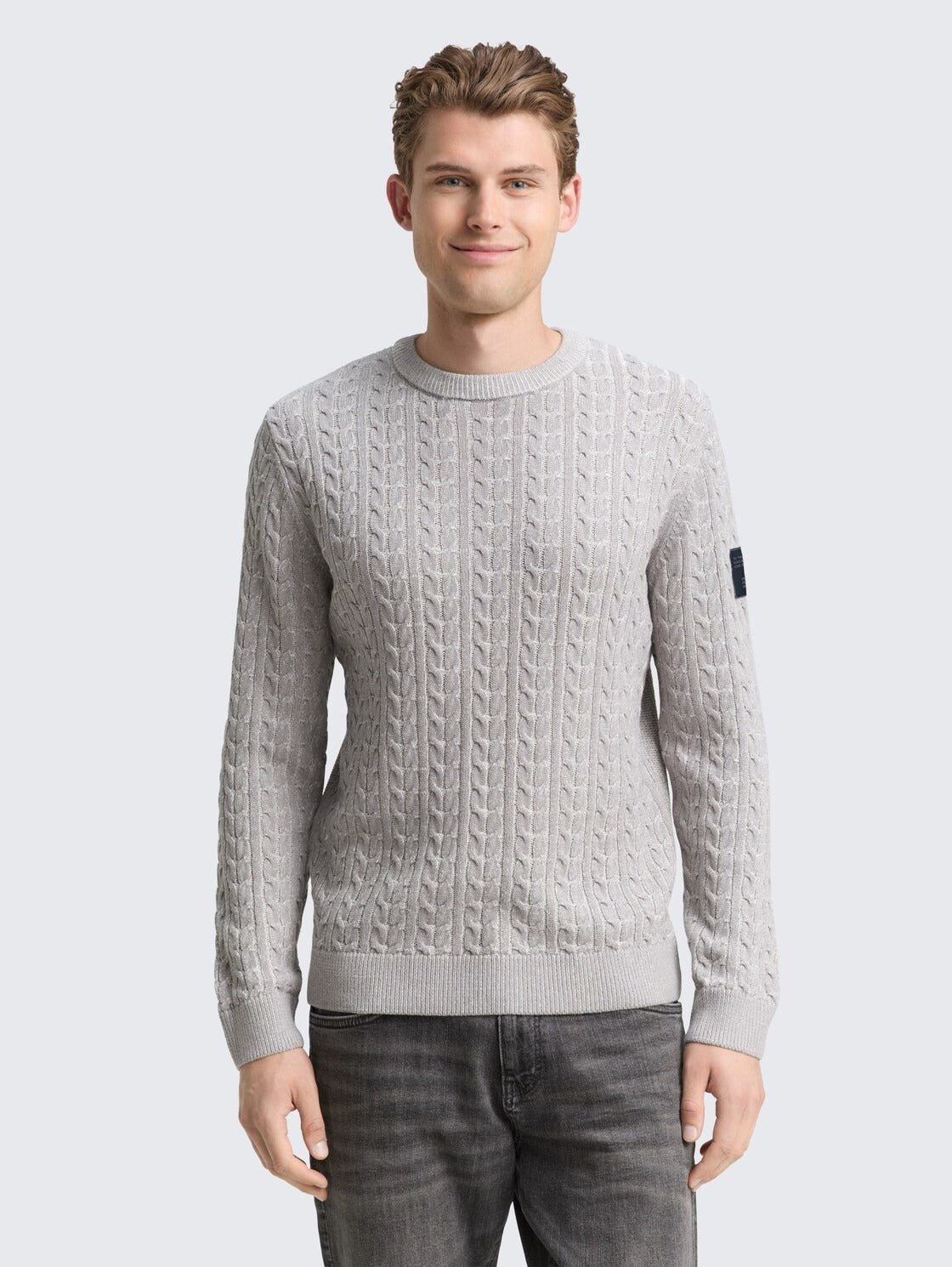 TOM TAILOR - Knitted jumper with cable knit pattern - 1049475 - Boutique Bubbles