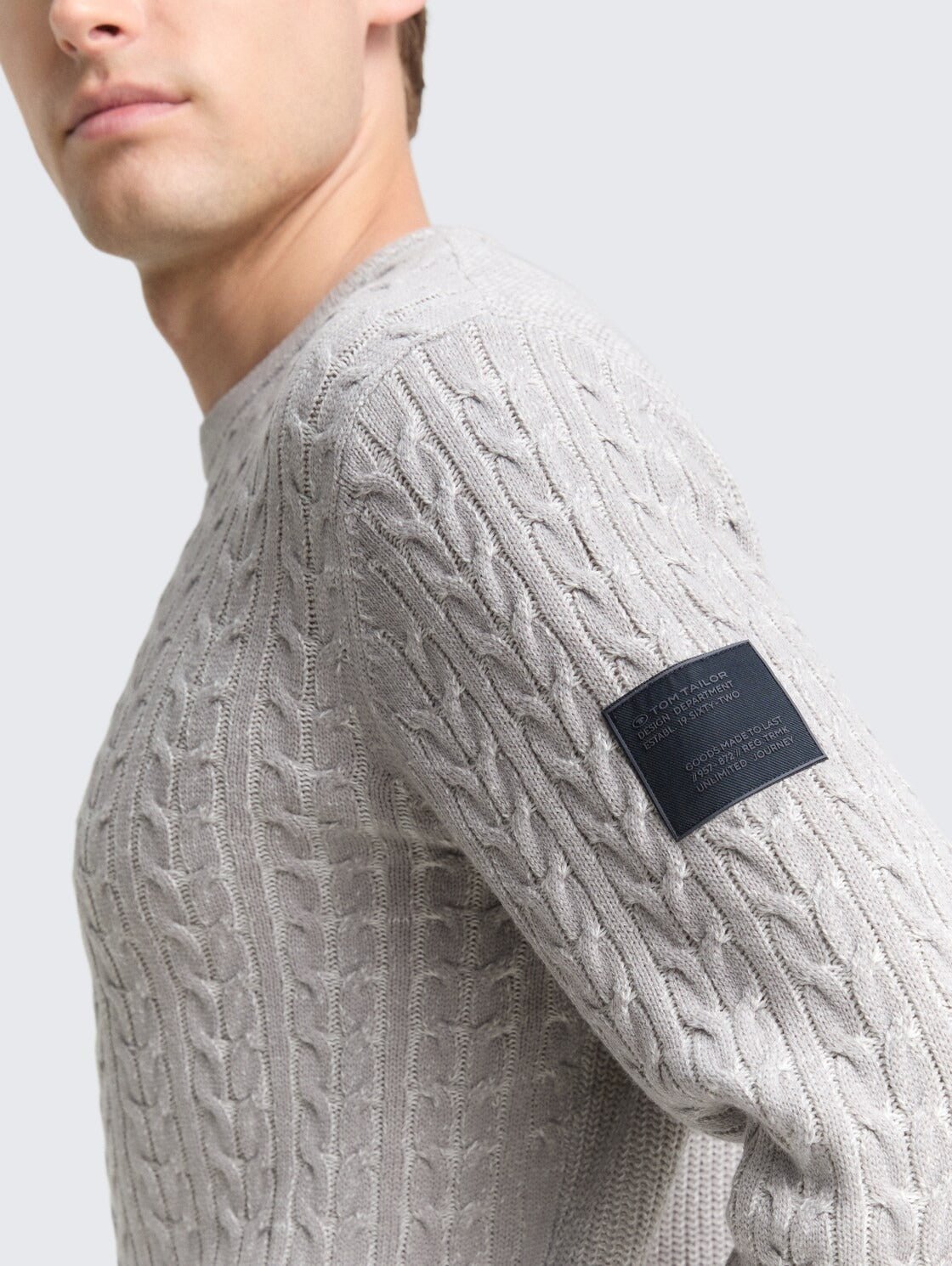 TOM TAILOR - Knitted jumper with cable knit pattern - 1049475 - Boutique Bubbles