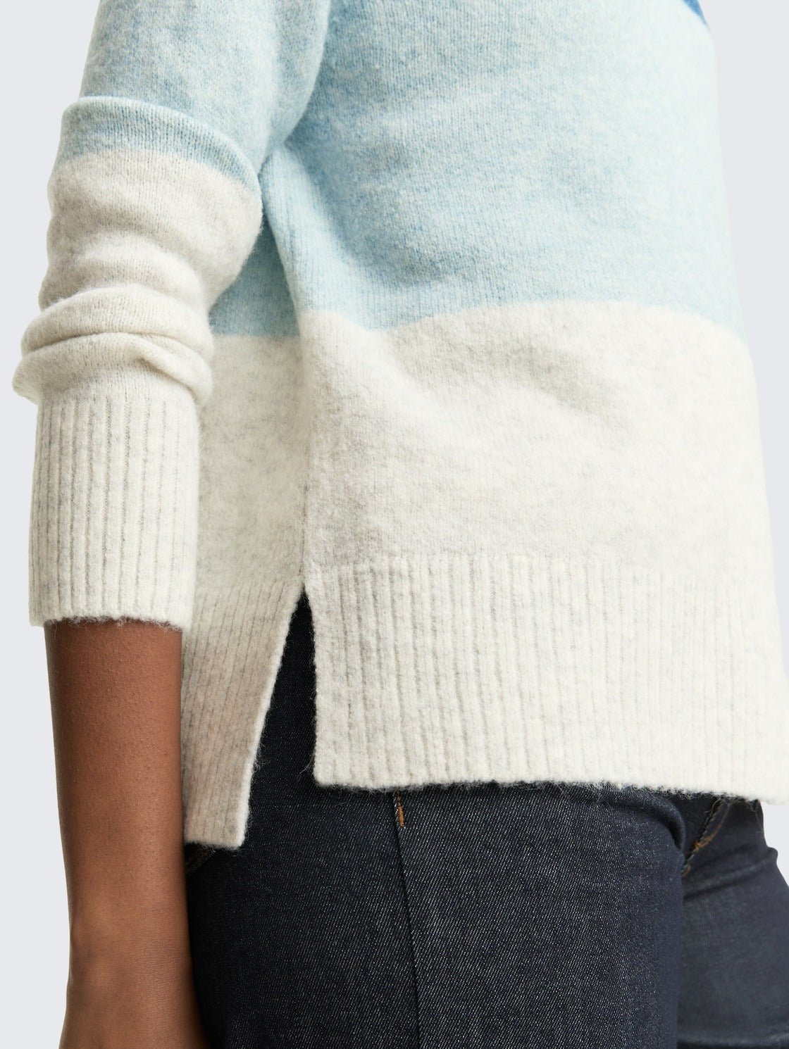 TOM TAILOR - Knitted jumper with colour blocking - 1047880 - Boutique Bubbles