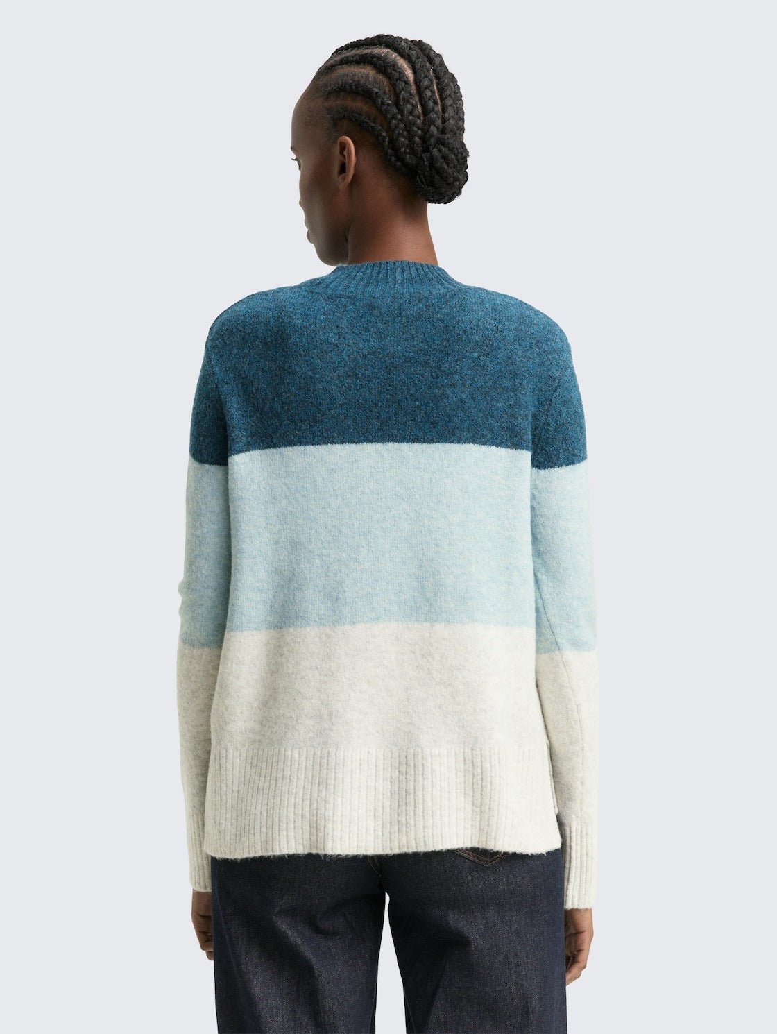 TOM TAILOR - Knitted jumper with colour blocking - 1047880 - Boutique Bubbles