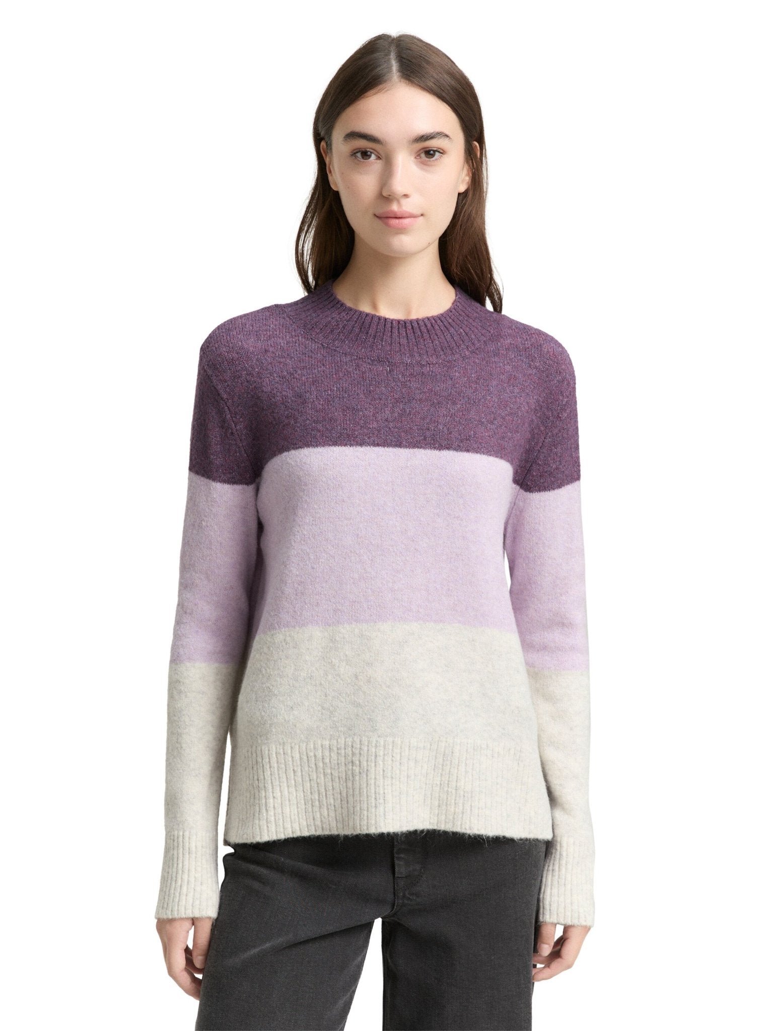 TOM TAILOR - Knitted jumper with colour blocking - 1047880 - Boutique Bubbles