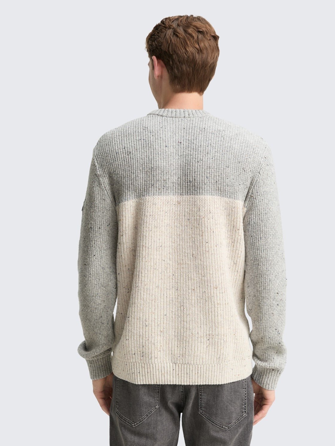 TOM TAILOR - Knitted jumper with mixed textures - 1048712 - Boutique Bubbles