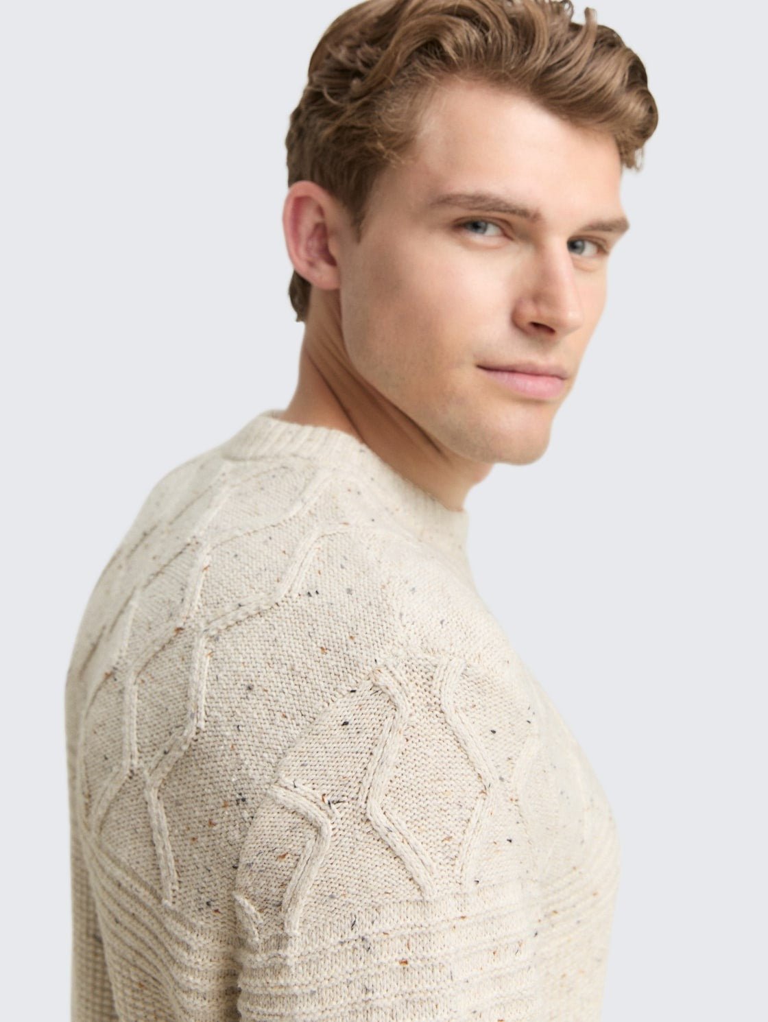TOM TAILOR - Knitted jumper with mixed textures - 1048740 - Boutique Bubbles