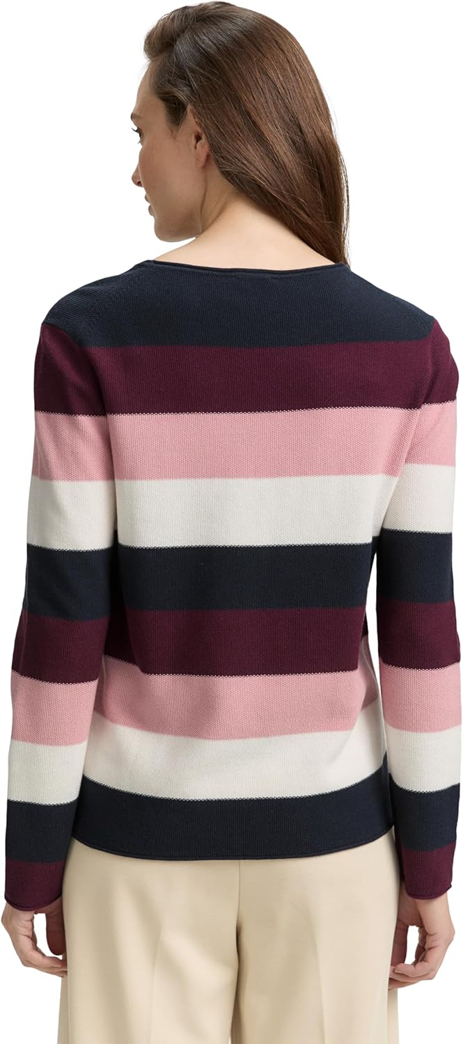 TOM TAILOR - Knitted jumper with round neckline - 1042952 - Boutique Bubbles