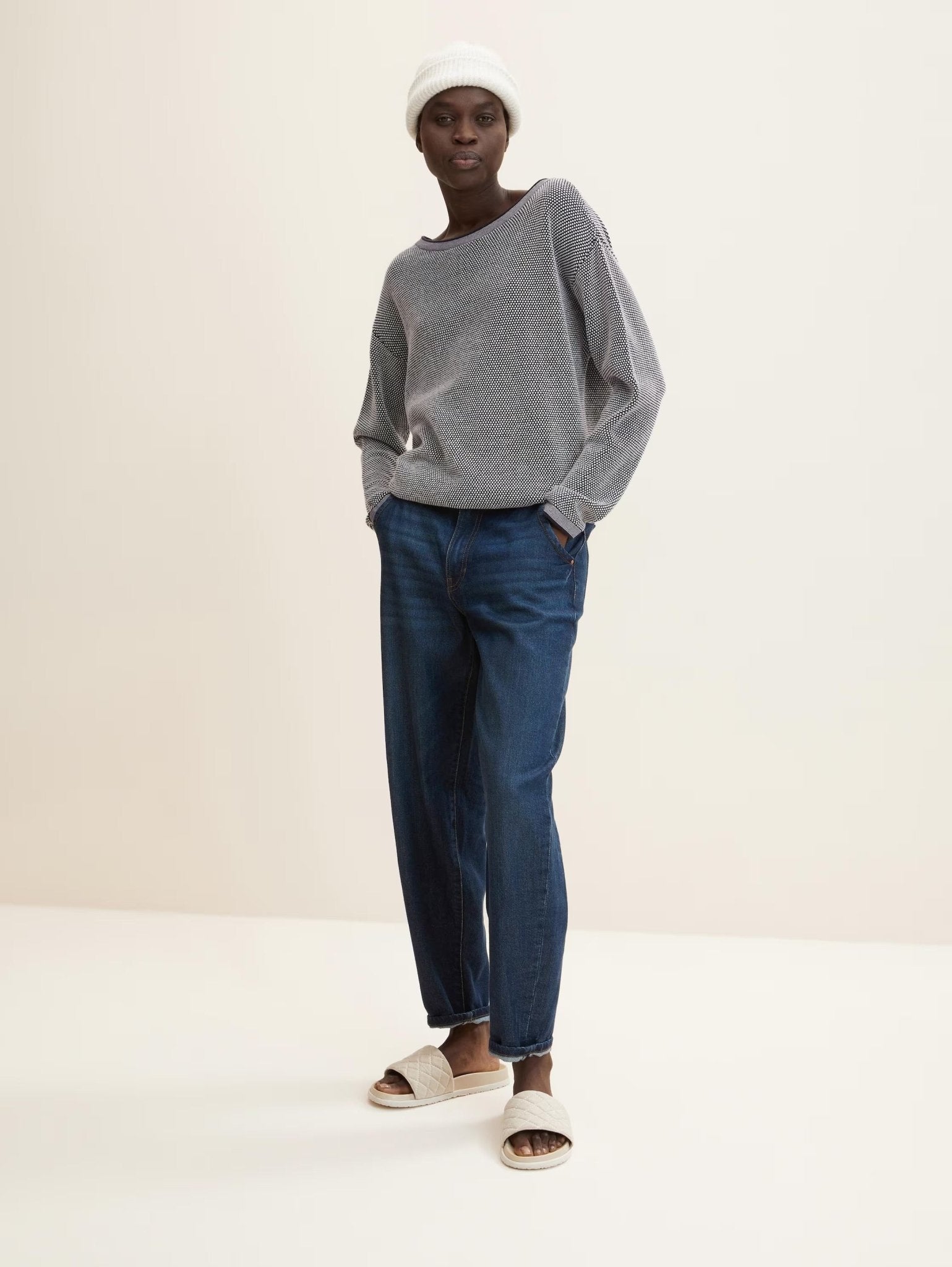 TOM TAILOR - Knitted jumper with texture - 1033125 - Boutique Bubbles