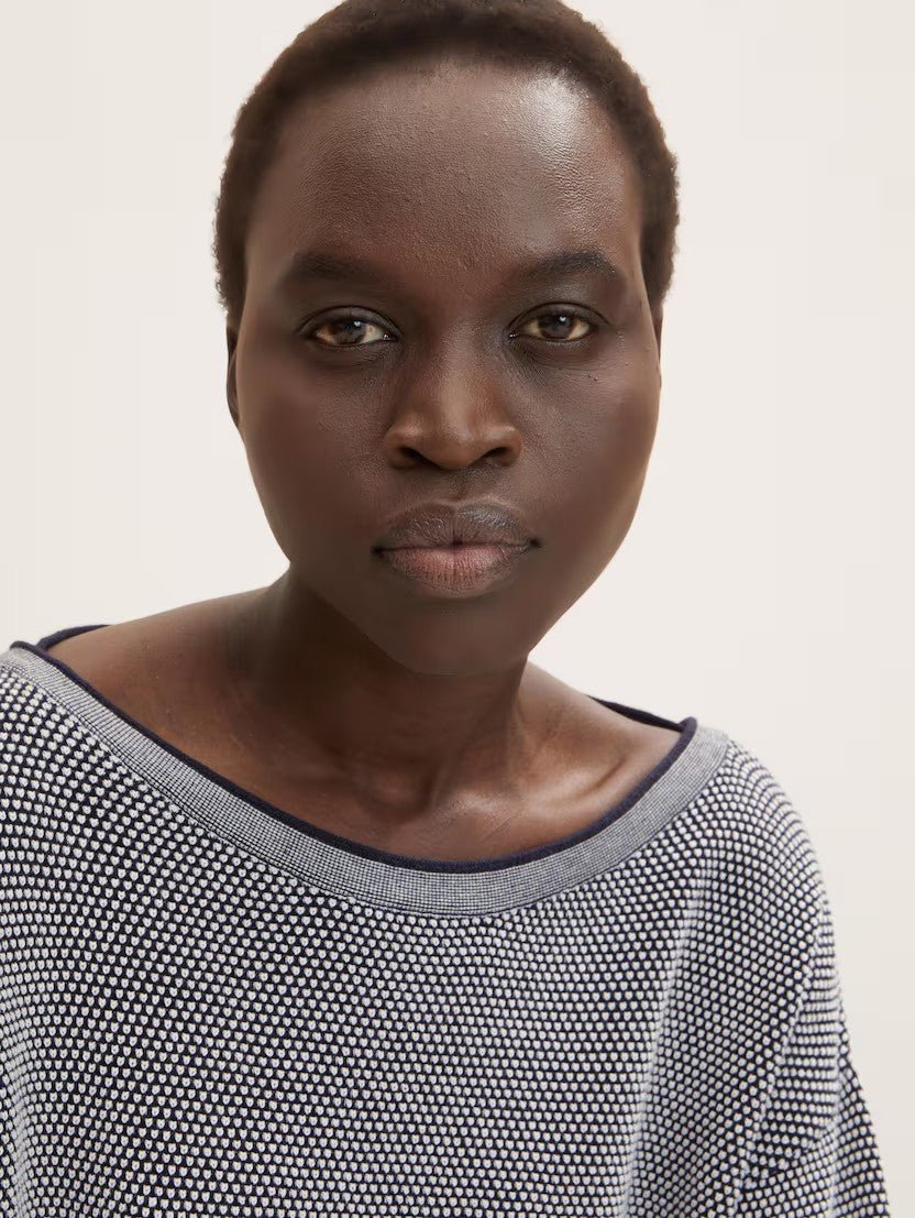 TOM TAILOR - Knitted jumper with texture - 1033125 - Boutique Bubbles