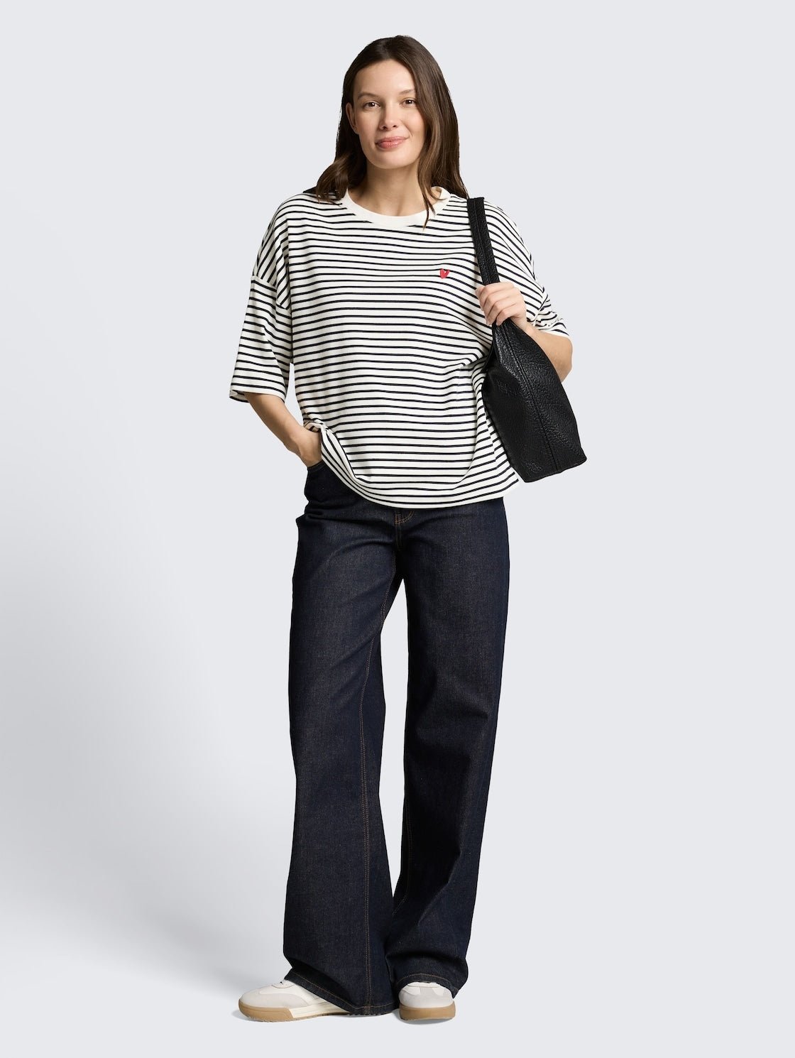 TOM TAILOR - Oversize T-shirt with stripe pattern - 1050847 - Boutique Bubbles