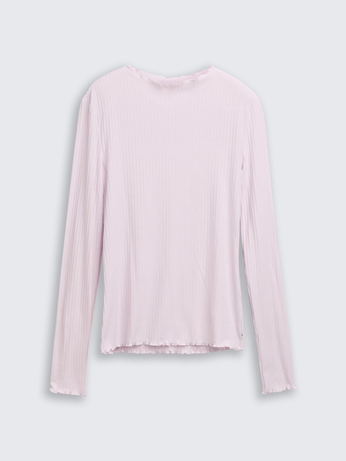 TOM TAILOR - Ribbed long - sleeved shirt with stand - up collar - 1048344 - Boutique Bubbles