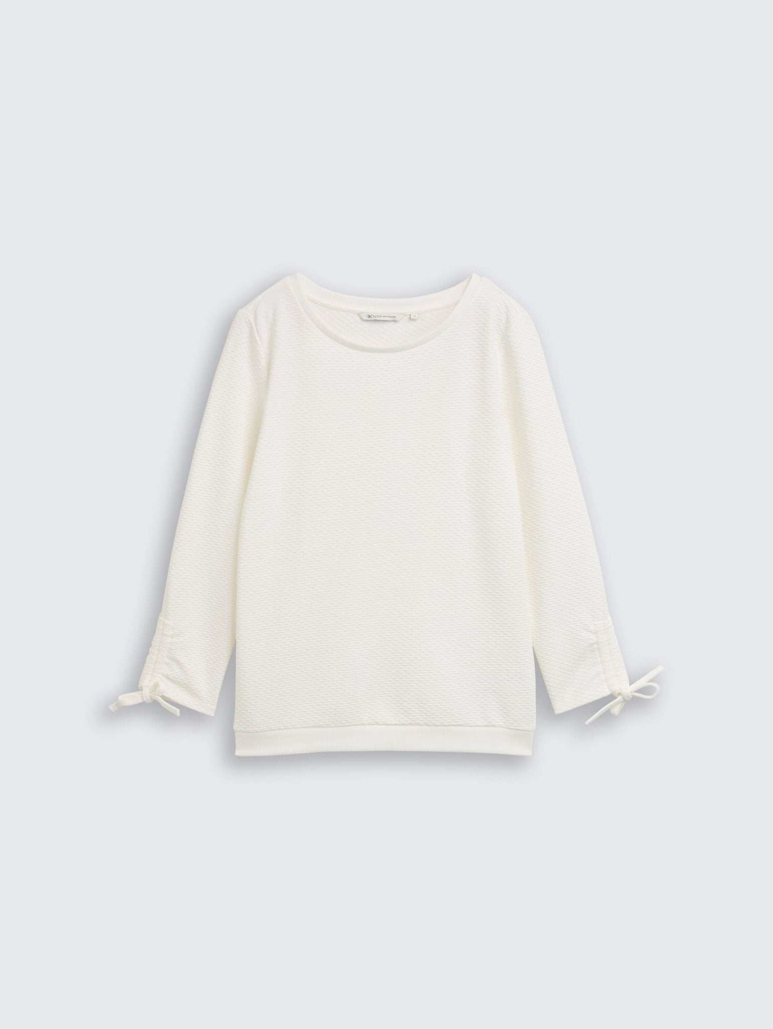 TOM TAILOR - Sweatshirt with gathered sleeves - 1047227 - Boutique Bubbles