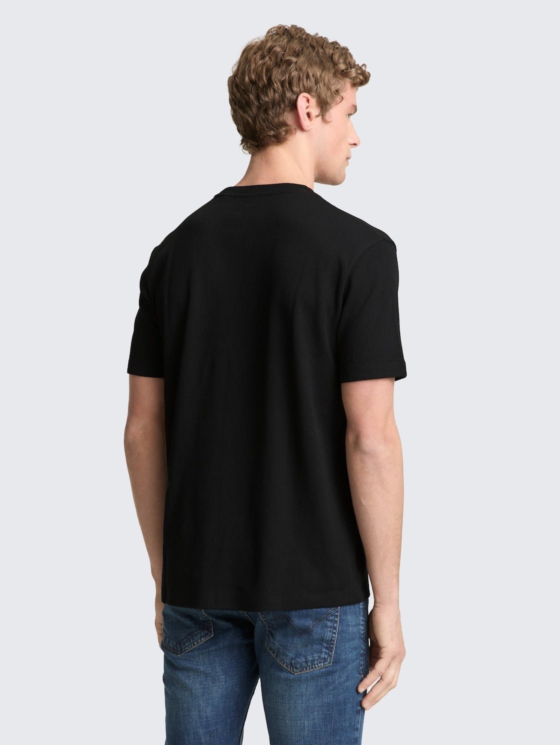 TOM TAILOR - T-shirt with waffle texture - 1050352 - Boutique Bubbles