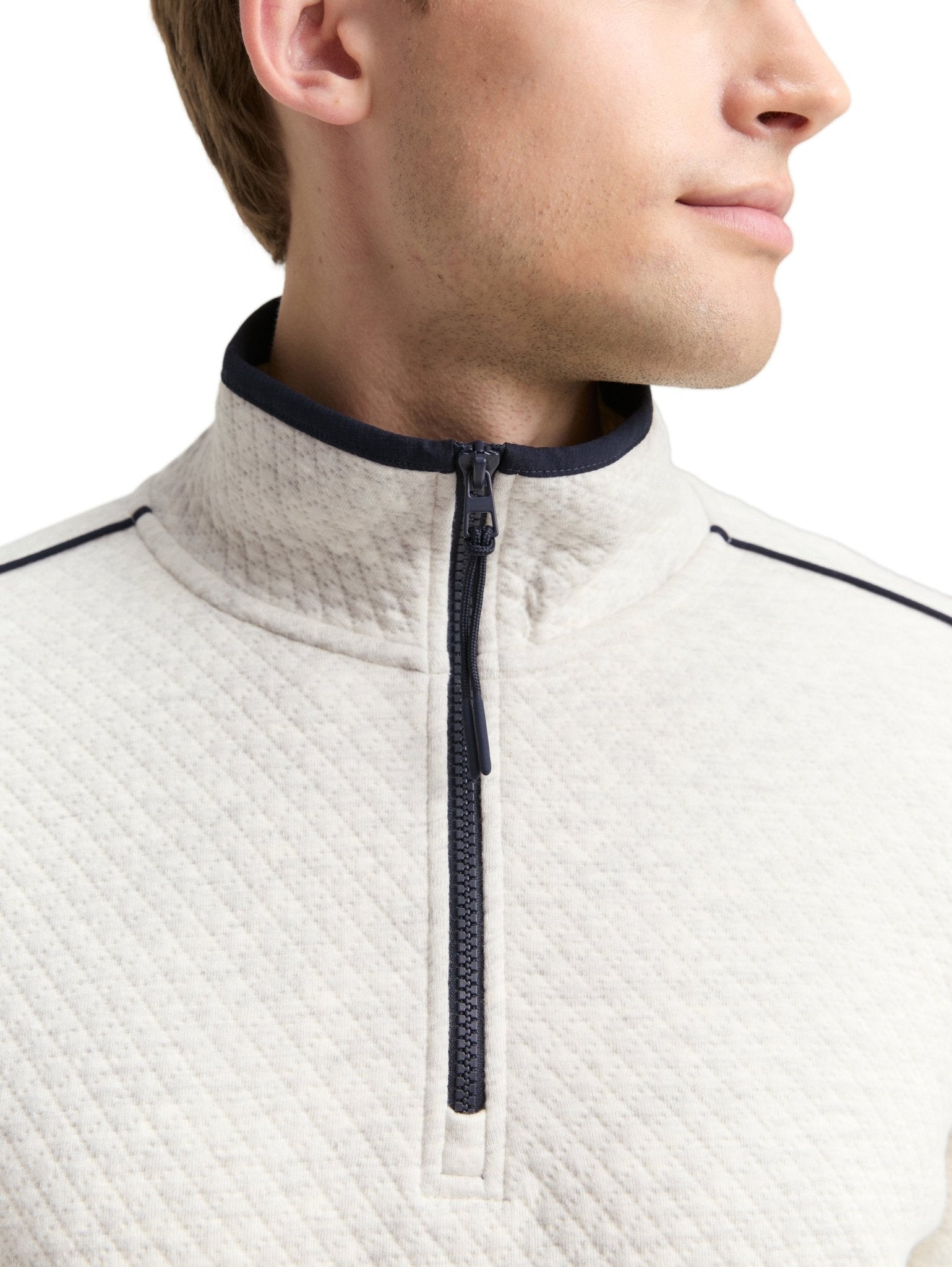 TOM TAILOR - Troyer sweatshirt with sleeve pocket - 1048594 - Boutique Bubbles