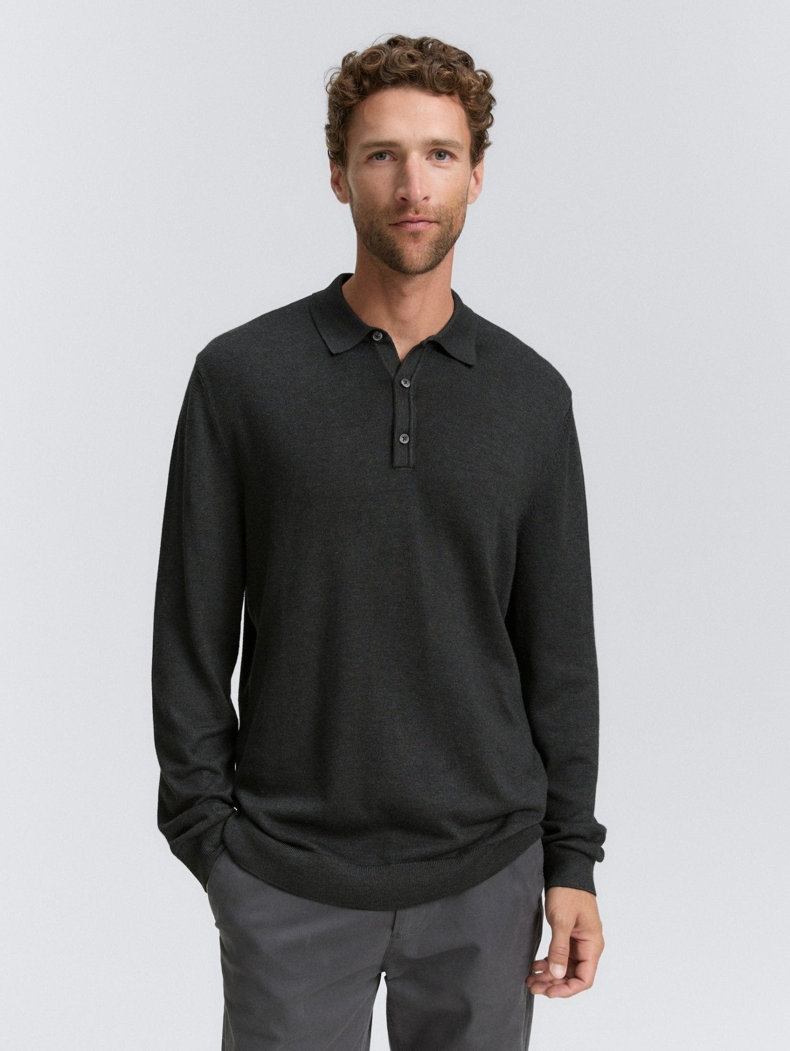 TOM TAILOR - Viscose knitted polo shirt - 1048007 - Boutique Bubbles