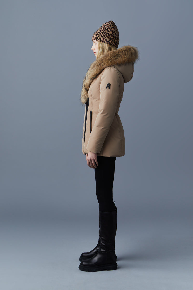 MACKAGE ADALI-F - down coat with natural fur Signature Mackage Collar