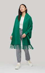SOIA&KYO MIKU-S - knitted scarfigan with fringe
