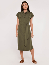 APRICOT - Casa Midi Shirt Dress - Boutique Bubbles