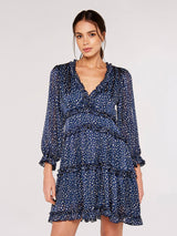 APRICOT - Spot Print V-Neck Dress - 703278 - Boutique Bubbles
