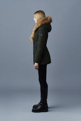 MACKAGE ADALI-F down coat with natural fur Signature Mackage Collar (WITH LOGO ON THE LEFT SLEEVE) - Boutique Bubbles
