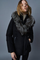 MACKAGE ADALI-X - down coat with signature silverfox fur collar - Boutique Bubbles
