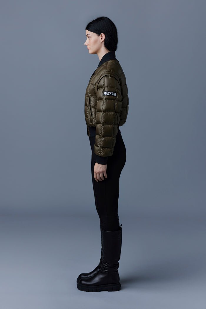 MACKAGE ANI-C2 2-in-1 recycled E3-Lite down bomber jacket - Boutique Bubbles