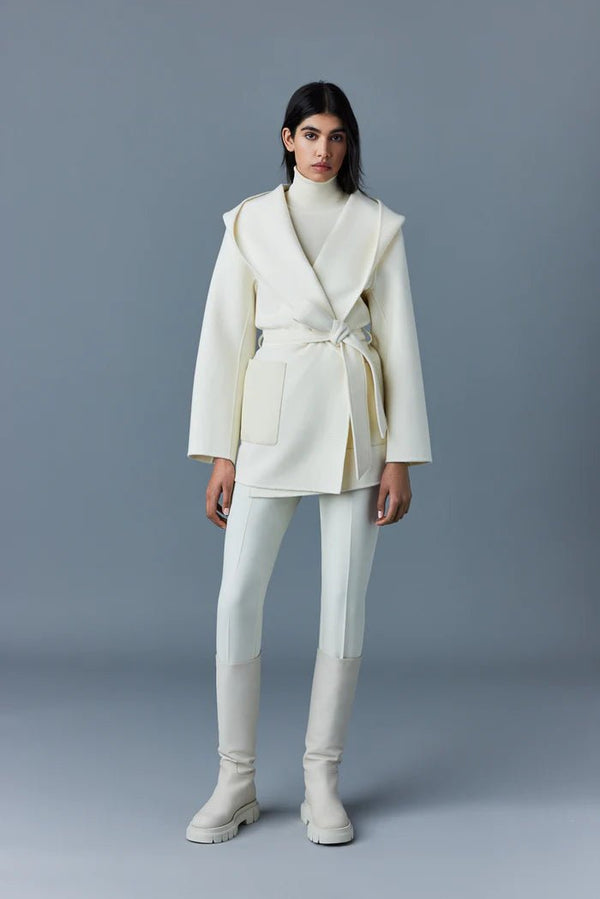 Double face wrap 2024 coat