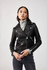 MACKAGE BAYA - classic leather moto jacket - Boutique Bubbles