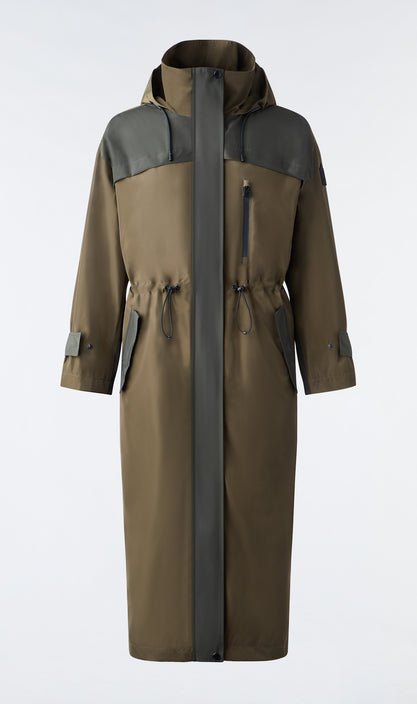 MACKAGE BREENA - long oversized raincoat with hood - Boutique Bubbles