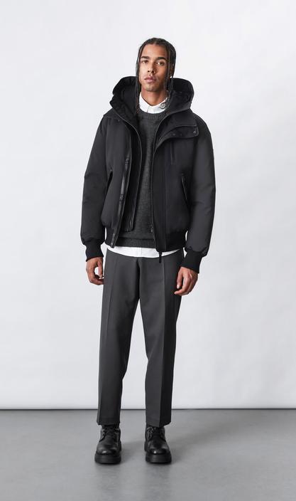 MACKAGE DIXON-NFR 2-in-1 down bomber jacket with hooded bib (WITH LOGO ON THE LEFT SLEEVE) - Boutique Bubbles