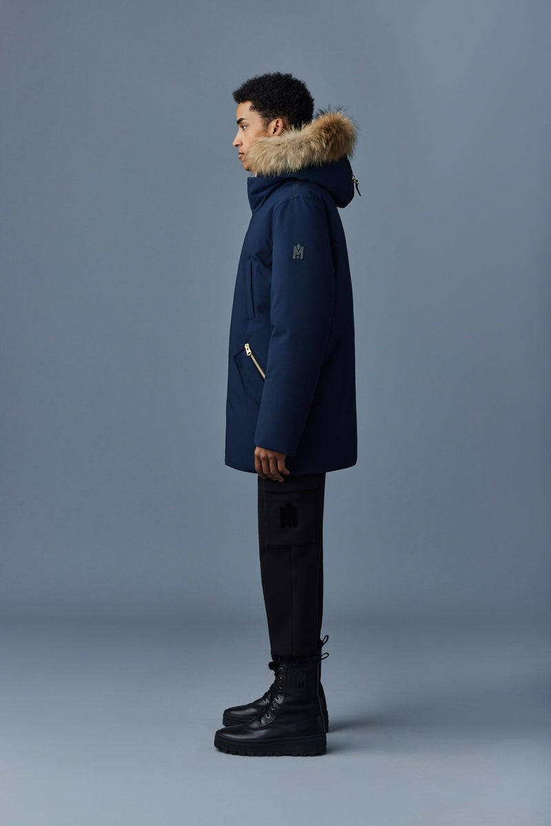MACKAGE EDWARD-F 2-in-1 down parka with hooded bib and natural fur - Boutique Bubbles
