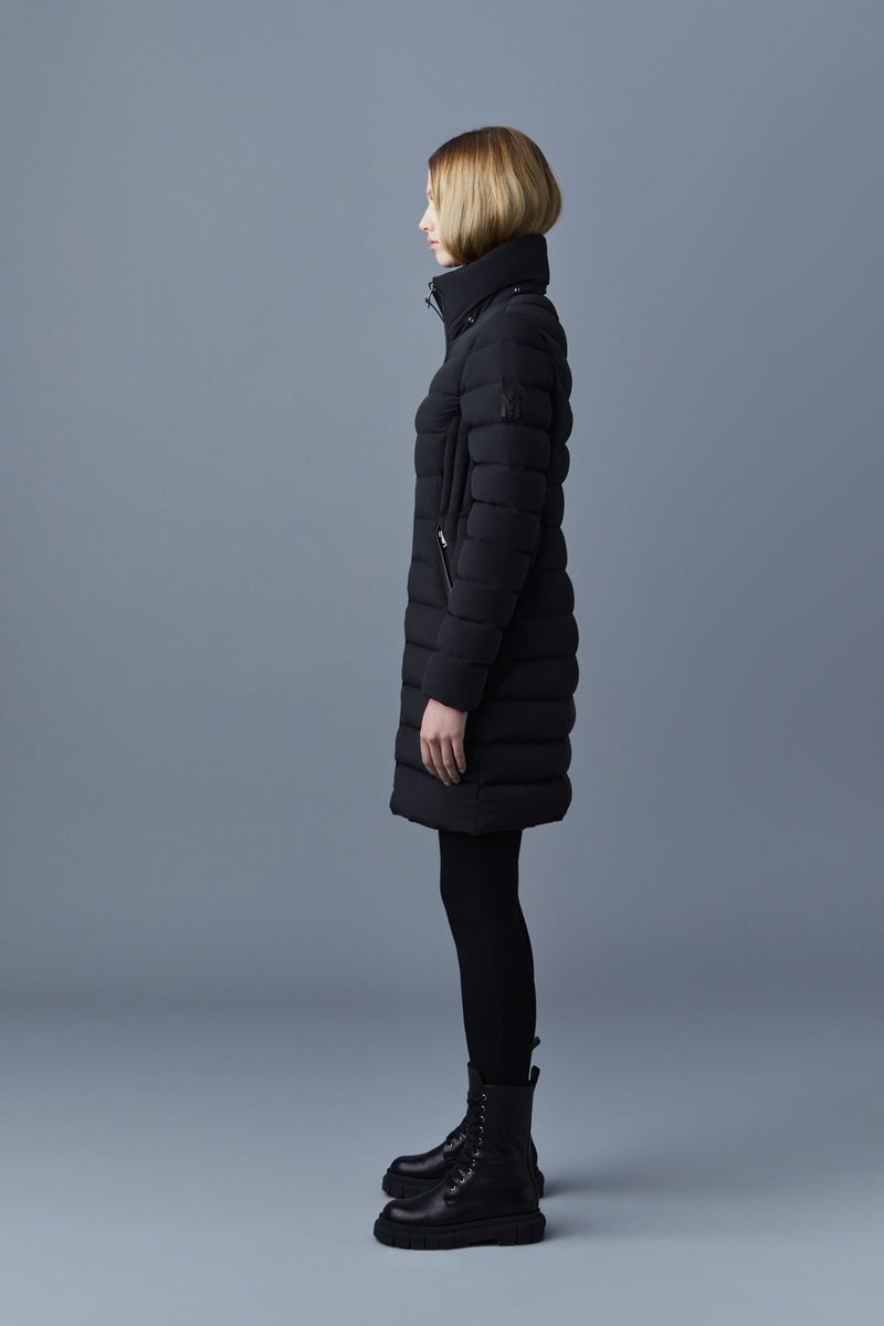 MACKAGE FARREN stretch lightweight down coat with removable hood (WITH LOGO ON THE LEFT SLEEVE) - Boutique Bubbles