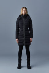 MACKAGE FARREN stretch lightweight down coat with removable hood (WITH LOGO ON THE LEFT SLEEVE) - Boutique Bubbles