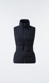 MACKAGE GISELA - stretch light down vest with stand collar - Boutique Bubbles